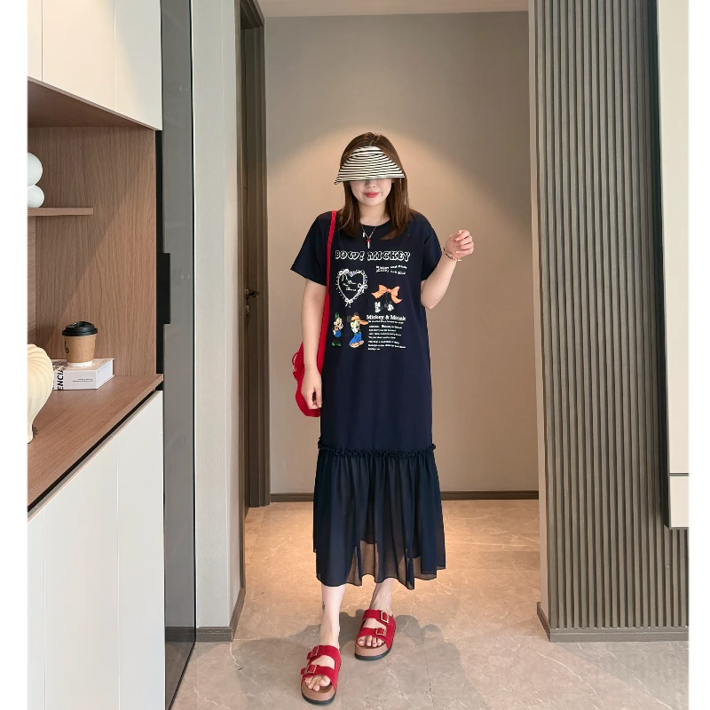青青·STUDIO〖米奇T裙〗夏款定制懒人必备韩系休闲米奇T裙2501428