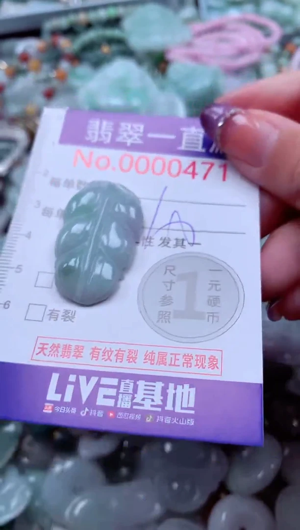 翡翠未镶嵌吊坠(不含链)471