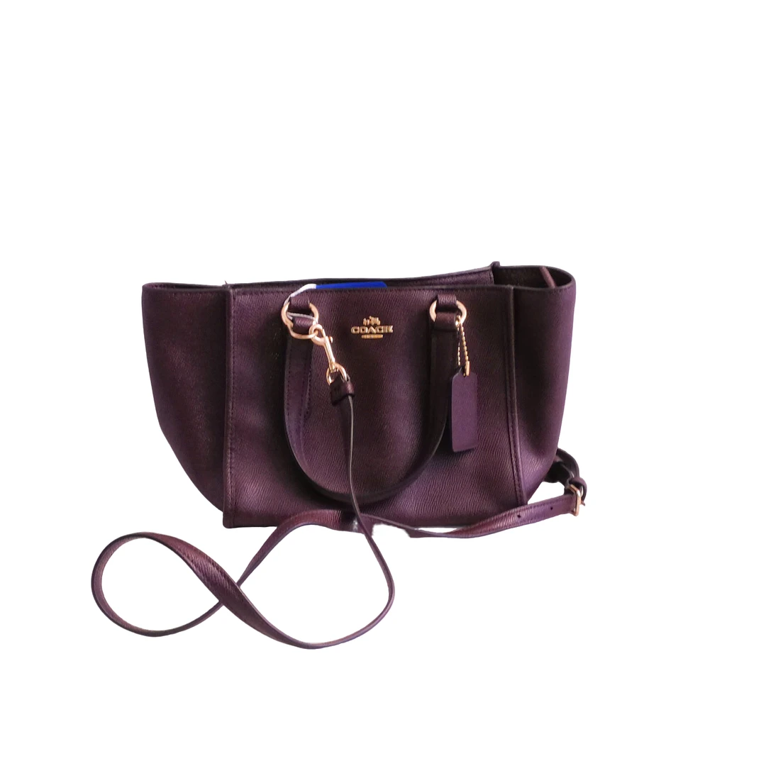 95新 COACH/蔻驰  酒红单肩包 032902