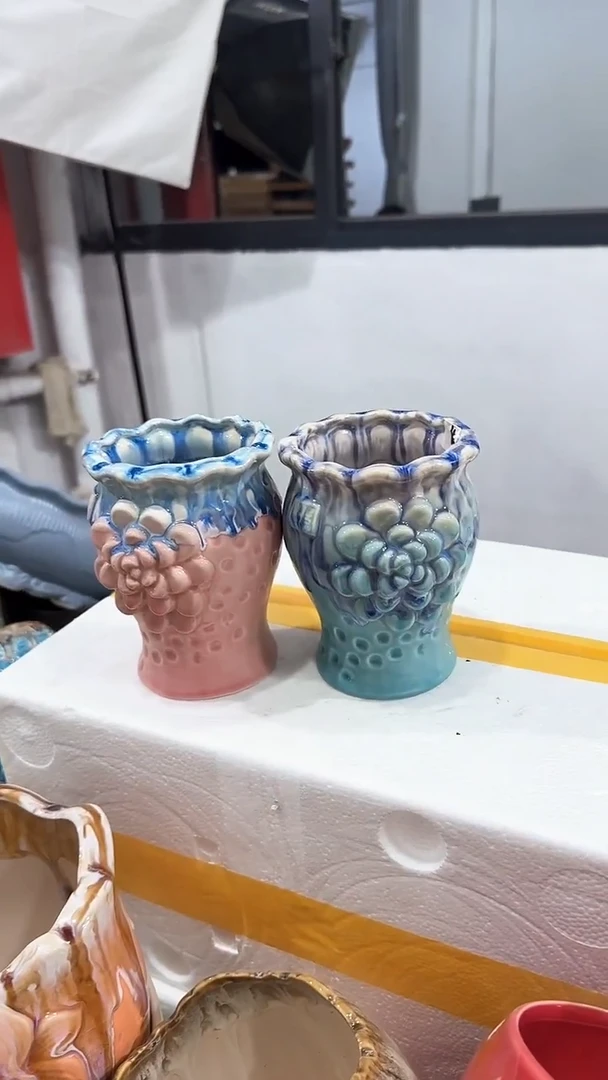 高温陶瓷花盆+E126