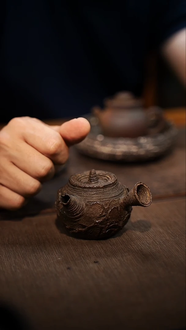 全手工制作  南蛮侧把壶100cc
