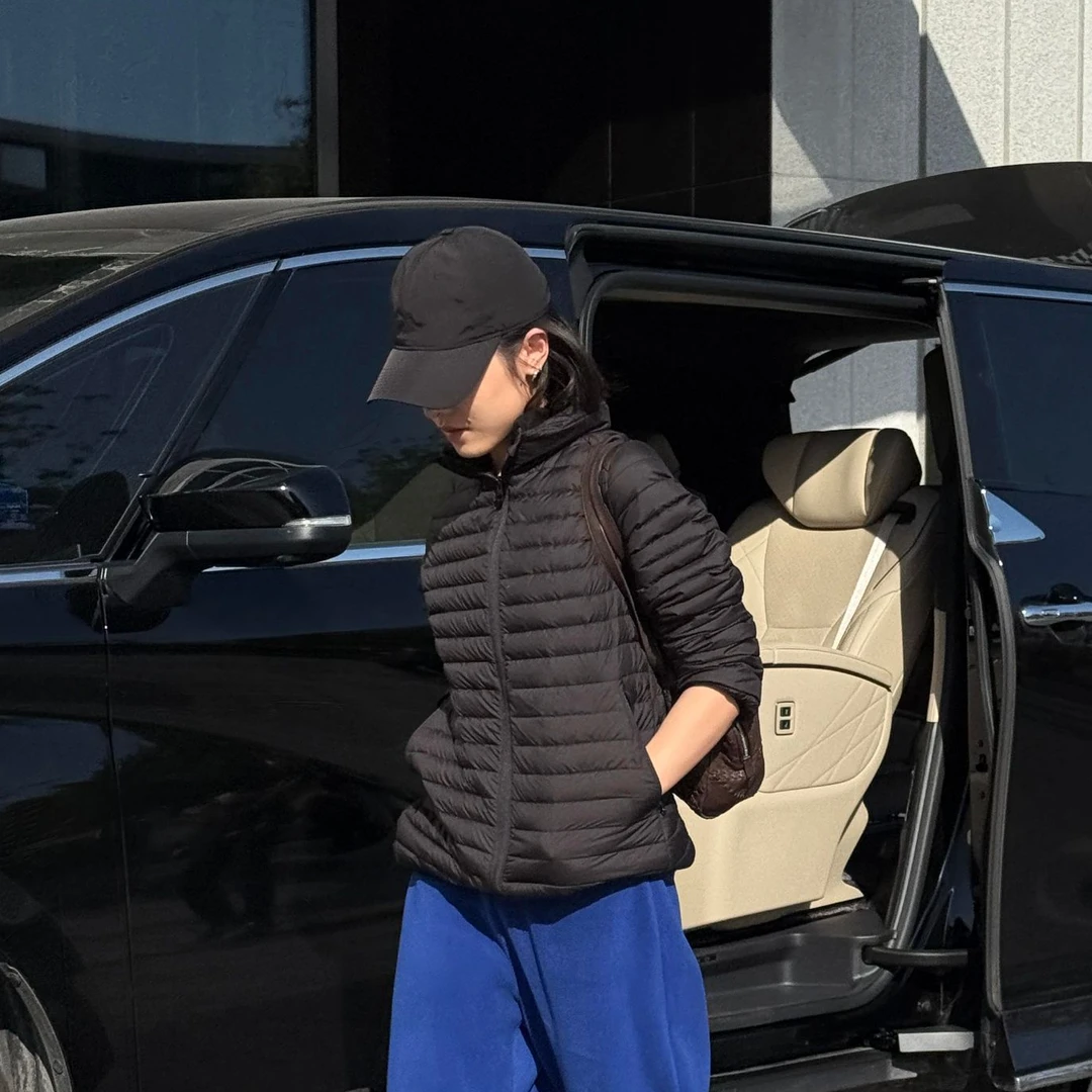 DE ncollection小排羽绒/户外轻量立领连帽排骨白鹅绒