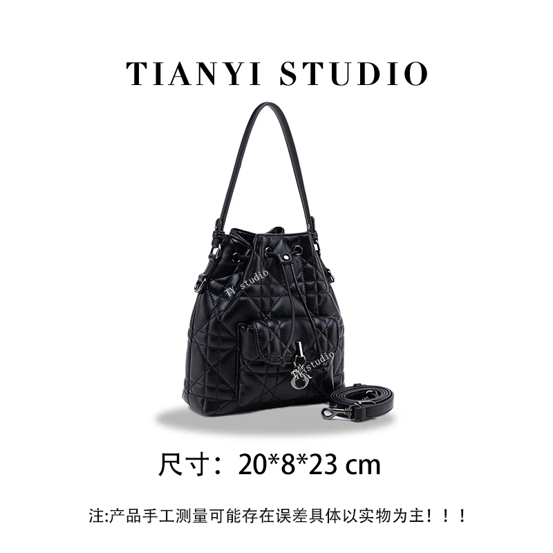 【TY】QYX-9970-黑色  轻奢高级韩版单肩潮流时尚简约女包