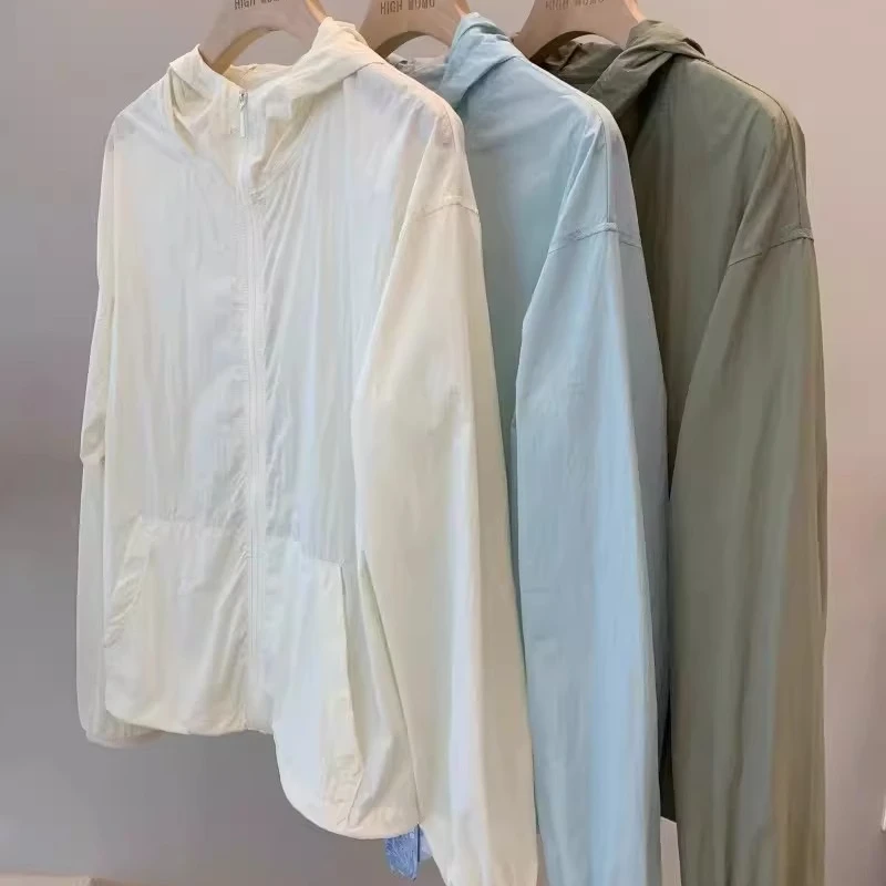 轻!柔!薄!外套轻盈透气宽松长袖连帽外套女夏季薄