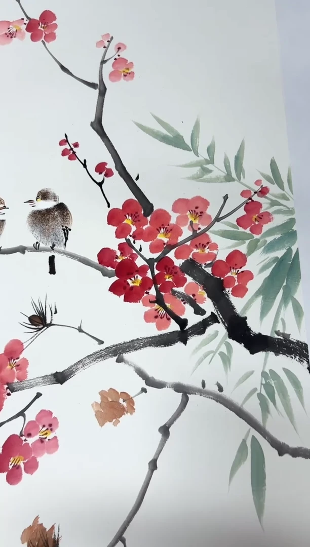 国画暗香留影国画