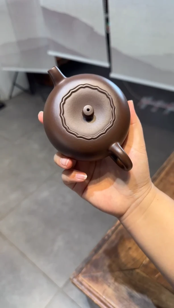 茶壶紫砂開***丶柿柿如意