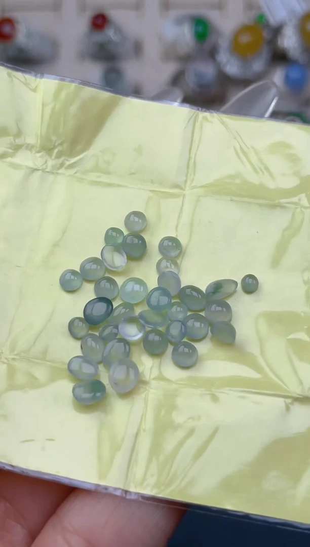 裸石翡翠天然翡翠蛋面10