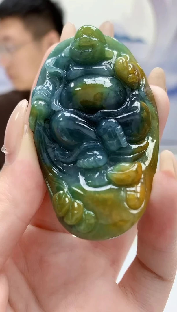 定制翡翠未镶嵌5158jw-毛货挂件39