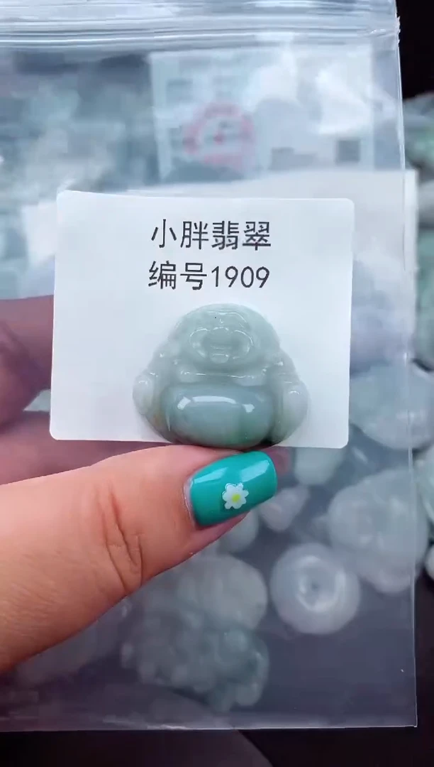颈饰未镶嵌翡翠缅甸天然A货翡翠1909