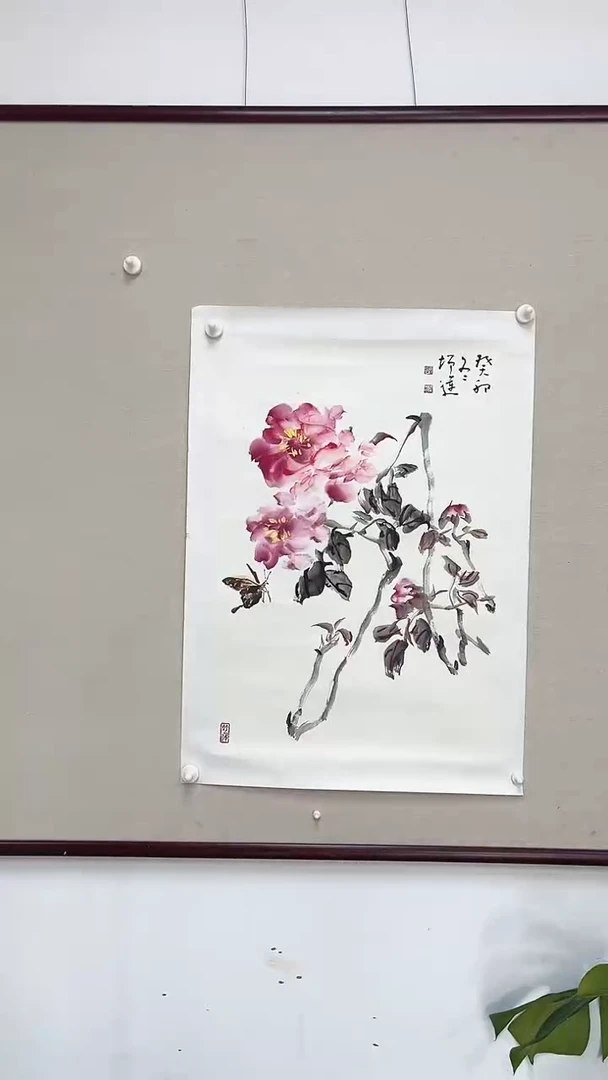 国画郭老师45*68花鸟作品