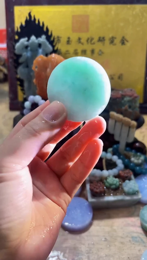 未镶嵌挂件翡翠A货常璀8087