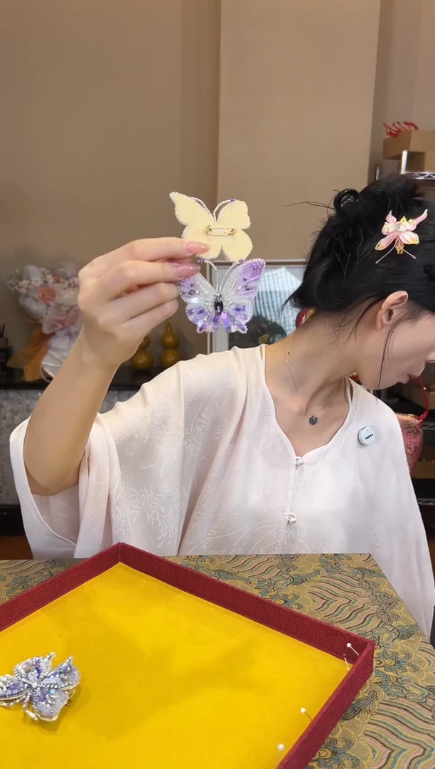 刺绣胸针 苏绣世家非遗手工（胸针）