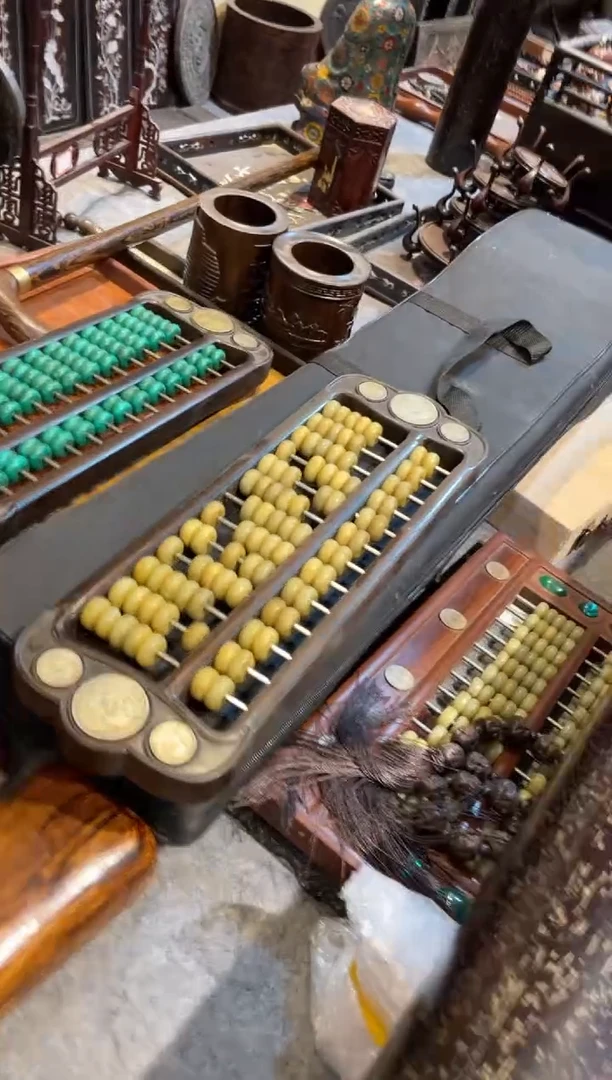 木珍藏老货...老檀木...算盘