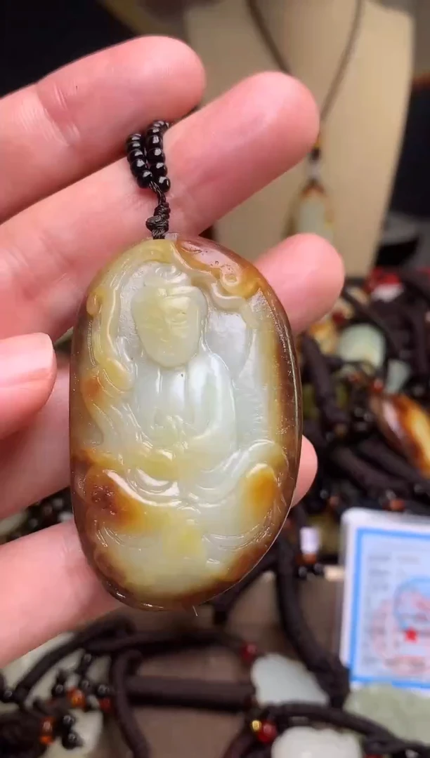 颈饰未镶嵌和田玉新疆料青海料清水和田玉吊坠