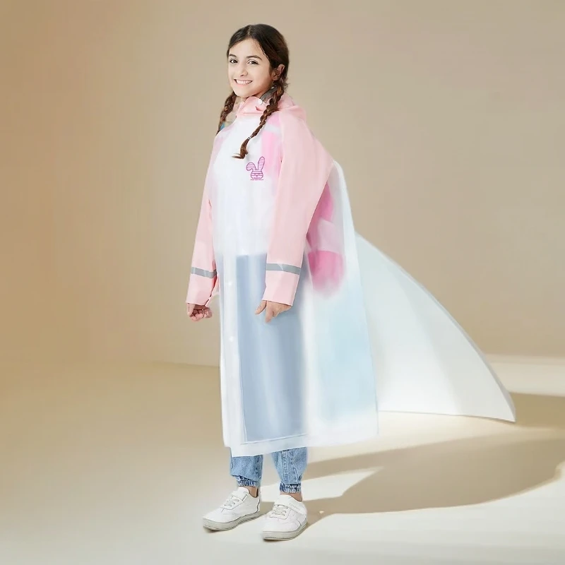 新款儿童雨披连体徒步雨衣长款全身防水带雨衣全身防暴雨第一名