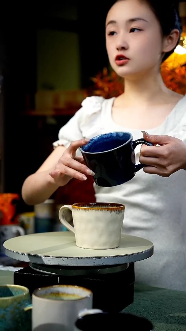 【闪购商品】米卡+深蓝窑变|默认微瑕