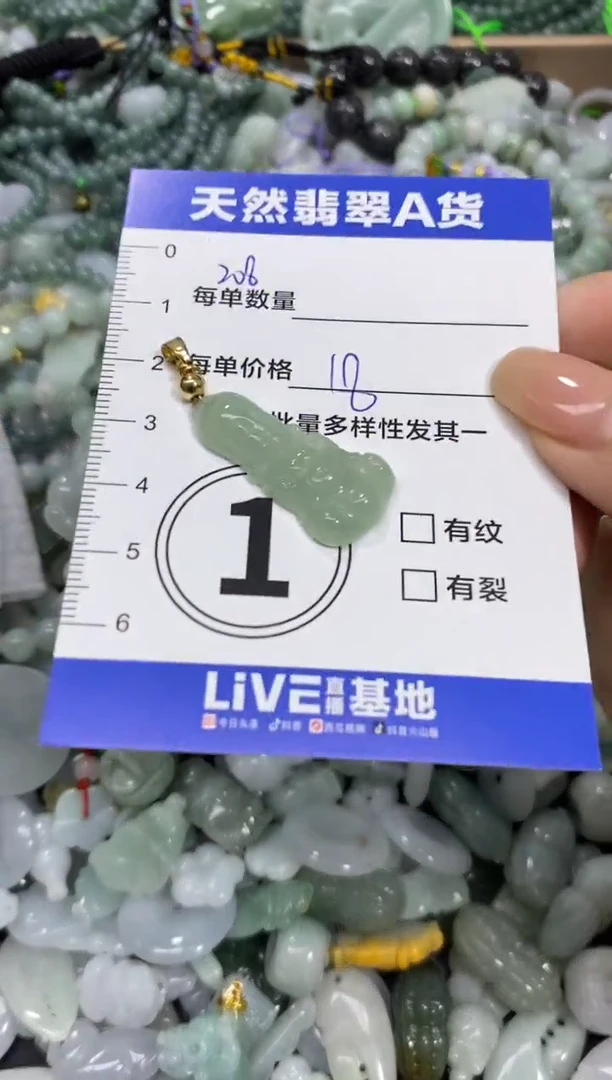 颈饰未镶嵌翡翠天然翡翠A货批量多样性发一件