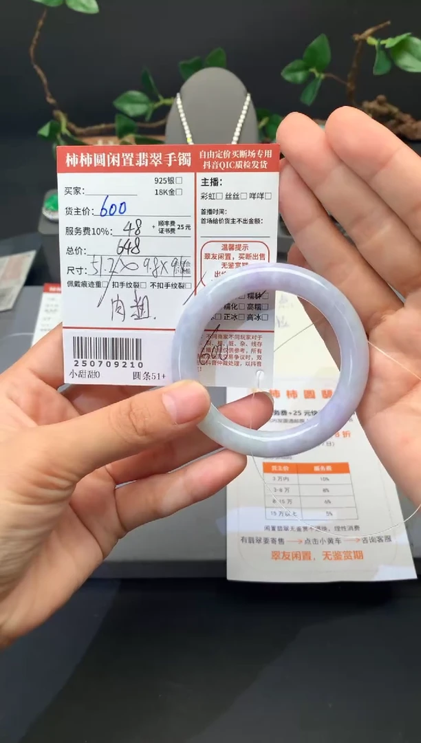 未镶嵌手镯翡翠姐姐250709210