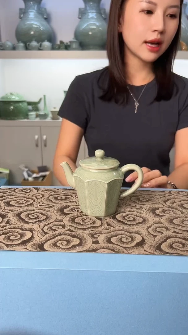 龙泉云间青瓷小米茶器