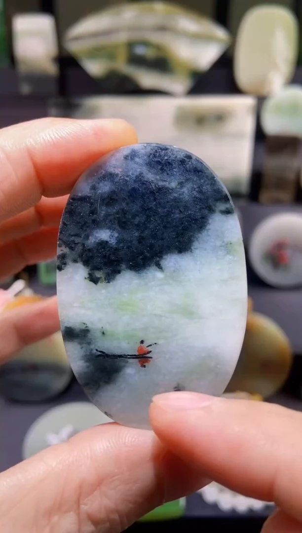 未镶嵌独山玉颈饰yc