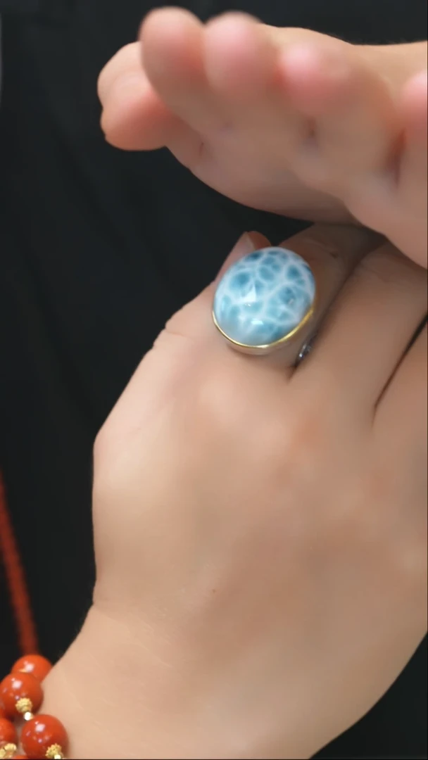 未镶嵌针钠钙石（海纹石）珠宝奇石