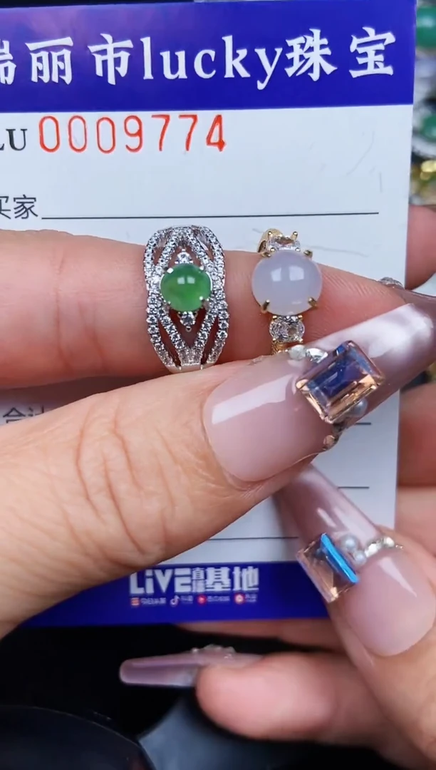 翡翠银S925镶嵌颈饰9774