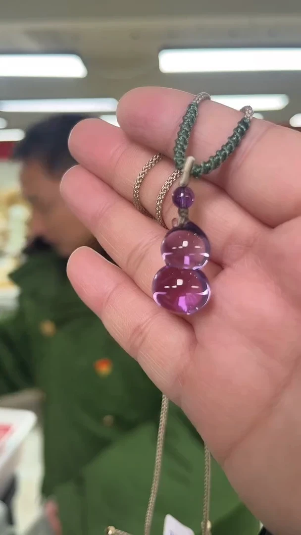 【闪购商品】紫晶吊坠(赠链)未镶嵌天然多样性发一