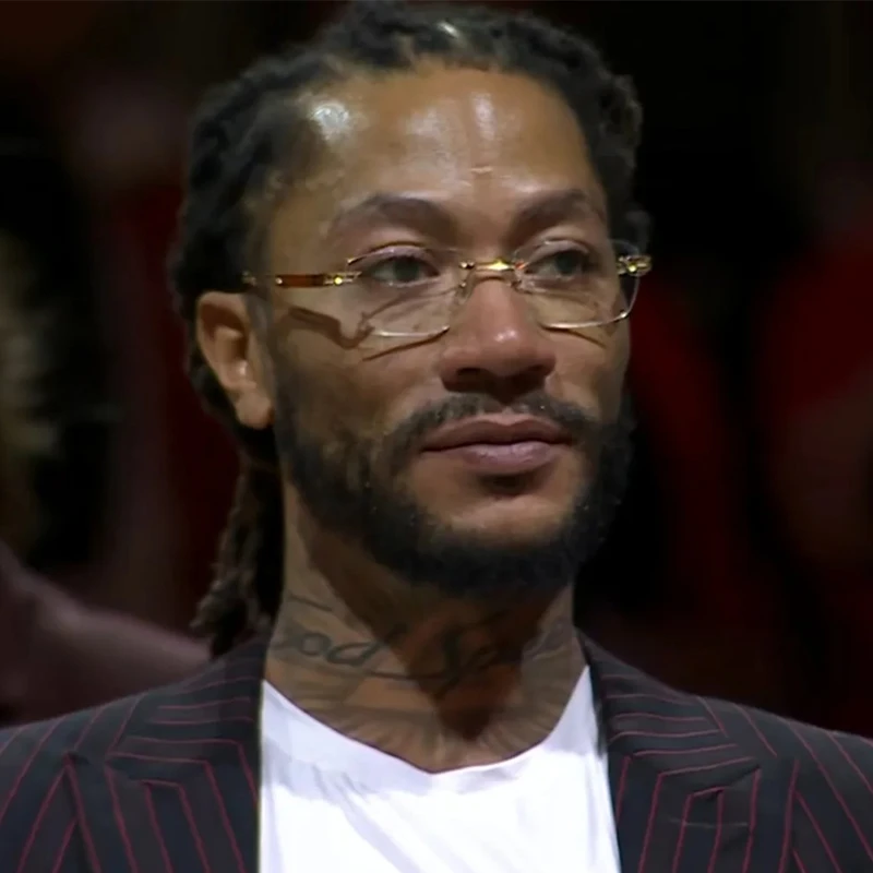 NBA罗斯同款无框眼镜男款高级感痞帅风高端近视可配度数眼睛镜框