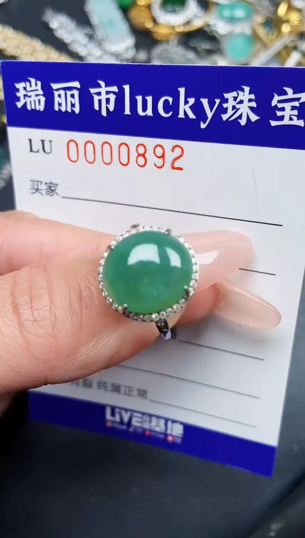 【闪购商品】翡翠颈饰银S925镶嵌0892