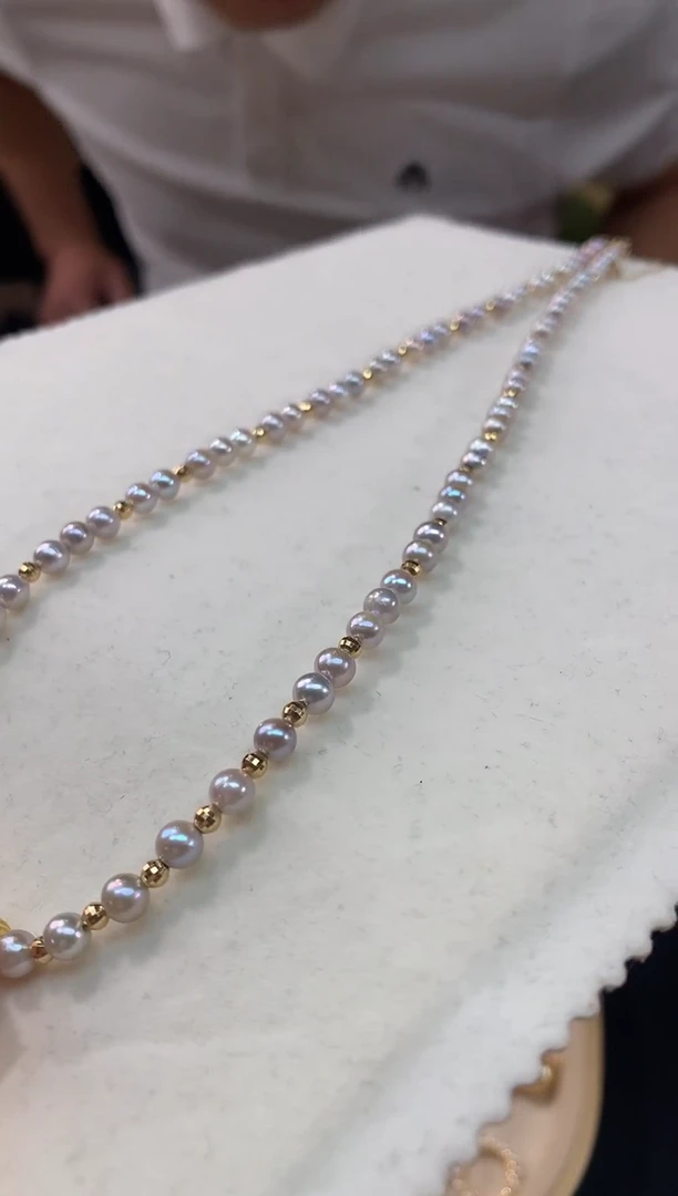 18K金镶嵌海水珍珠项链W91 |  3980