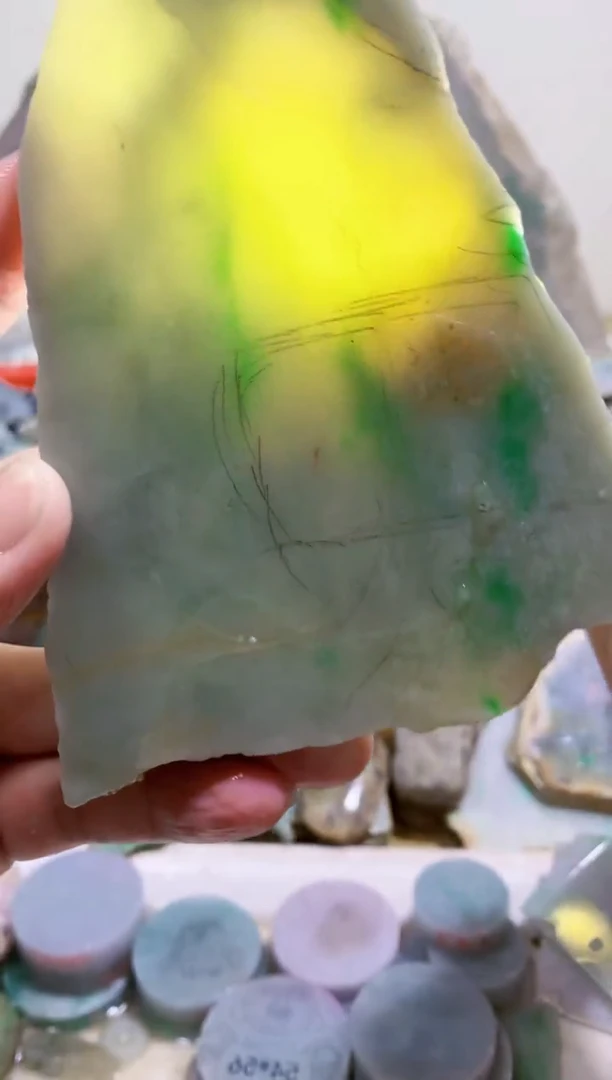 裸石翡翠0蒙0翡翠珠宝546