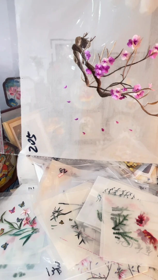 织绣纯手工苏绣双面绣苏绣205