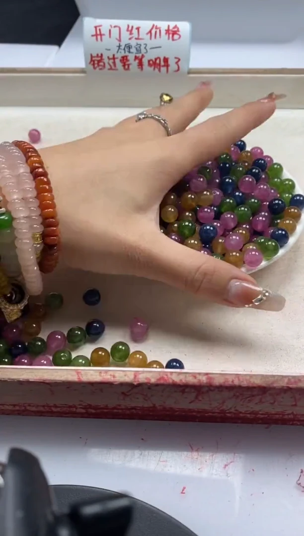 【闪购商品】碧玺颈饰未镶嵌w22碧*玺8mm*30颗