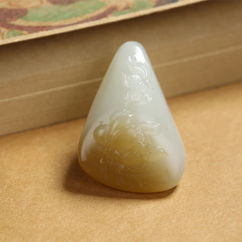 【央博玉专属】和田玉糖白玉挂件YJSZ1680 多样性发