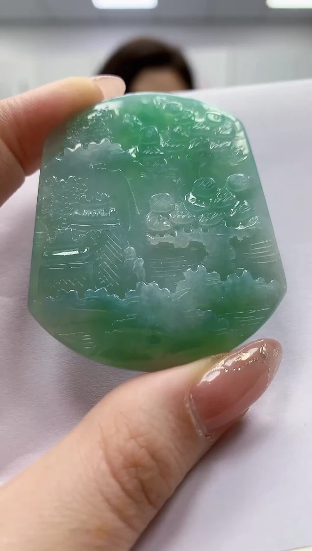 未镶嵌定制翡翠4829jw-毛货挂件65