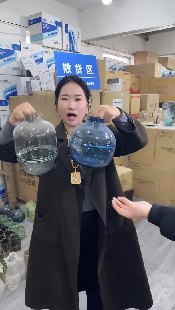 【闪购商品】琉璃静姐花器J-花瓶品15-一对