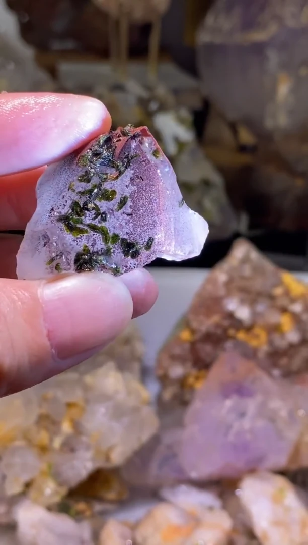 未镶嵌珠宝半成品水晶47号四川超七花园水晶