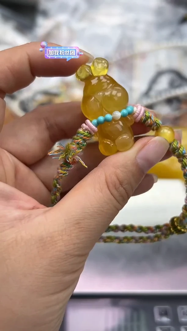 裸石蜜蜡未镶嵌琥珀蜜蜡手绳
