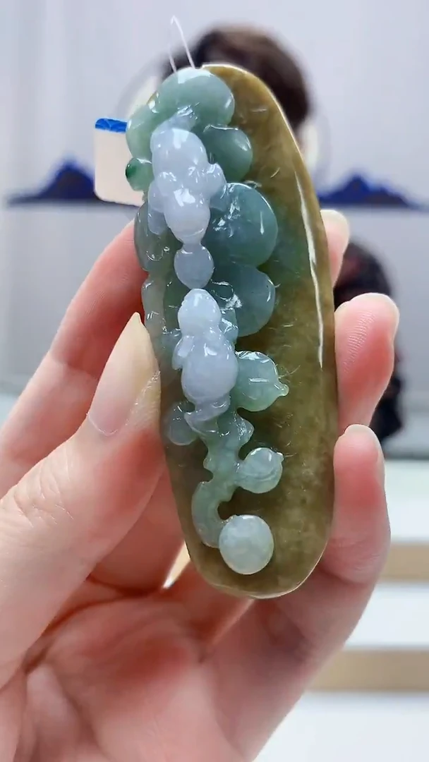 未镶嵌定制翡翠5159zm-毛货挂件33金蟾