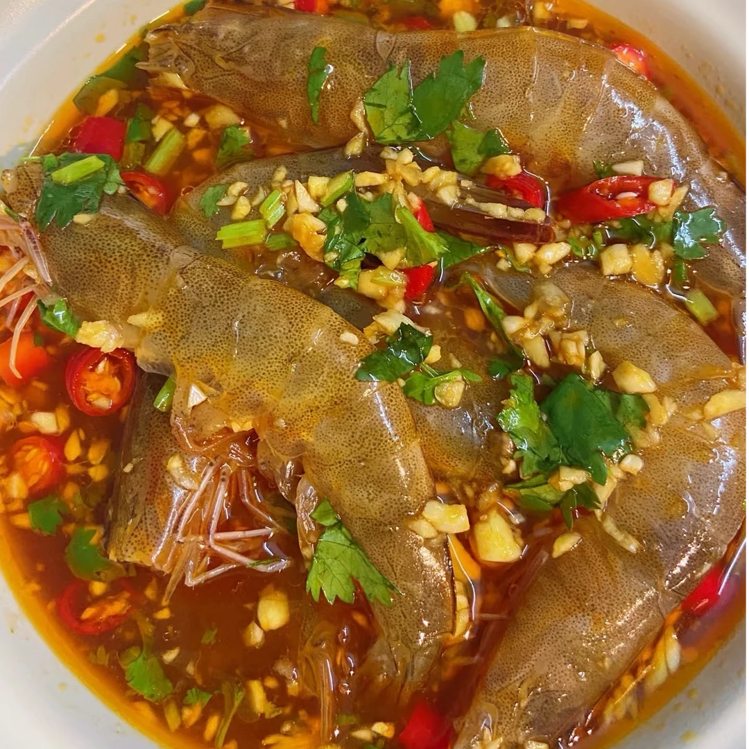 潮汕生腌野生南美白对虾  开背野生南美白对虾 500g/桶