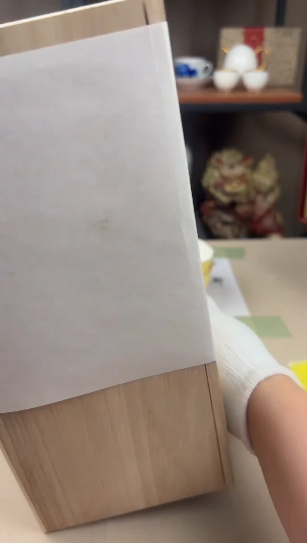 瓷片乐*香兰社四季树黄釉碗5只