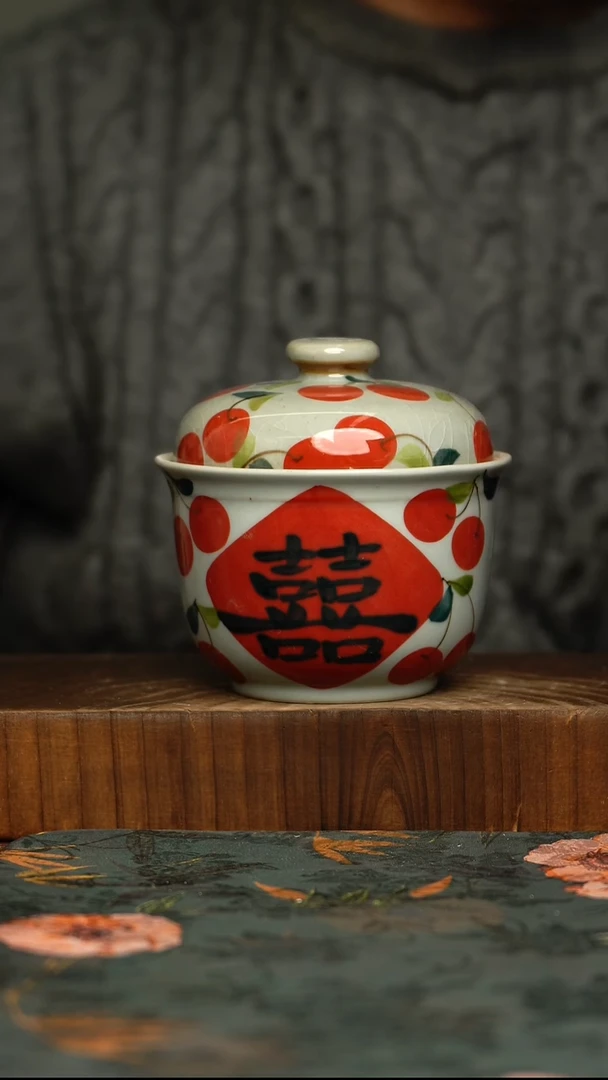 瓷片釉下彩手工手绘同款陶器