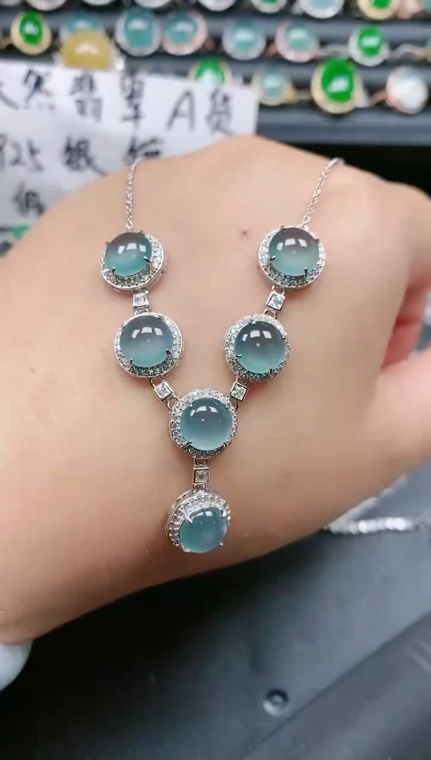 翡翠银S925镶嵌颈饰1111111111