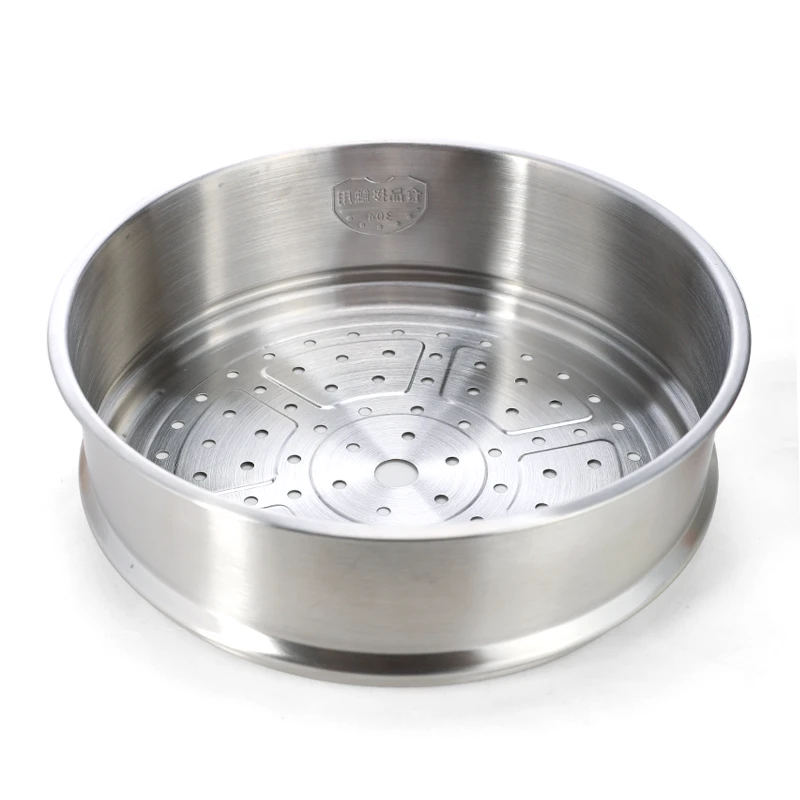 家用蒸笼304不锈钢蒸格蒸笼蒸屉家用炒锅蒸锅笼屉22cm