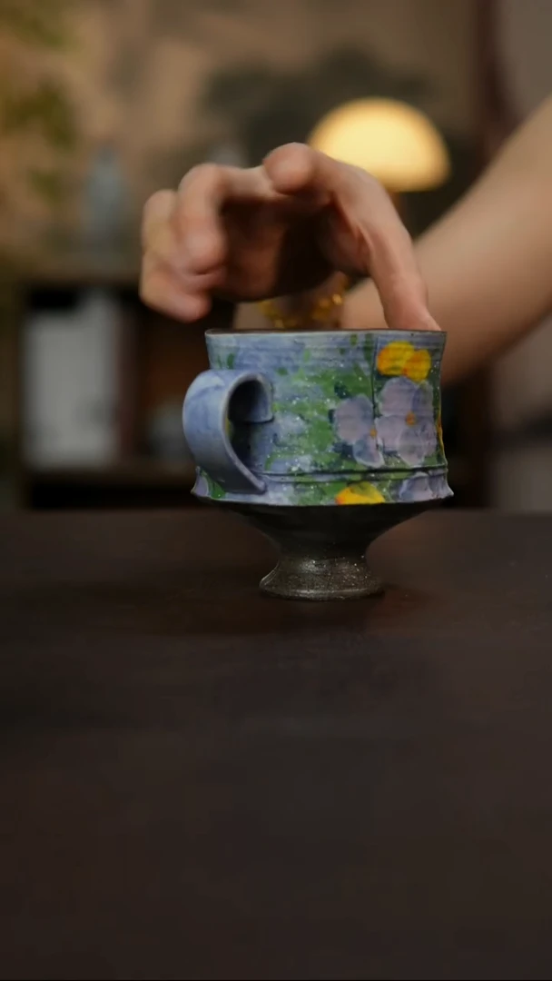 杯景德镇陶瓷杯碗柴烧多人