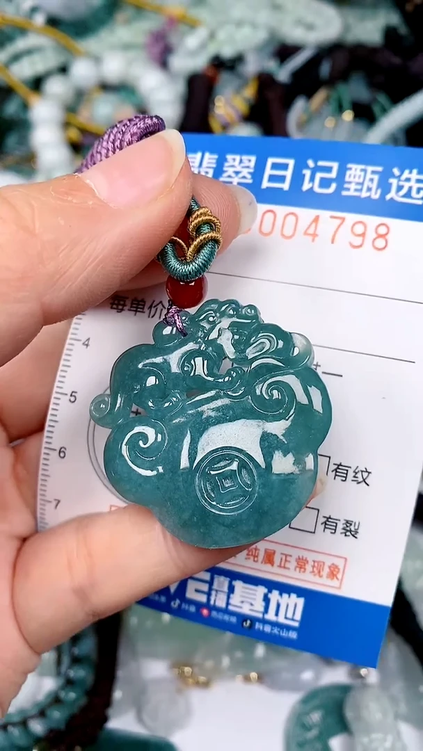 【闪购商品】翡翠颈饰未镶嵌00004798多样性发其一