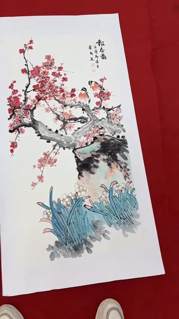 国画国画字画小姐姐真好看
