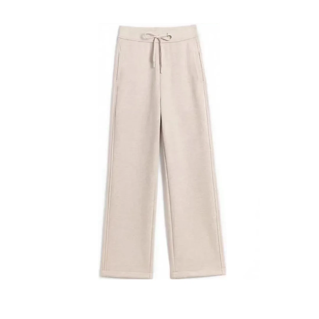 门店3&09！暖冬女神裤」巨显腿瘦遮肉窄版直筒百搭阔腿裤女 C25331