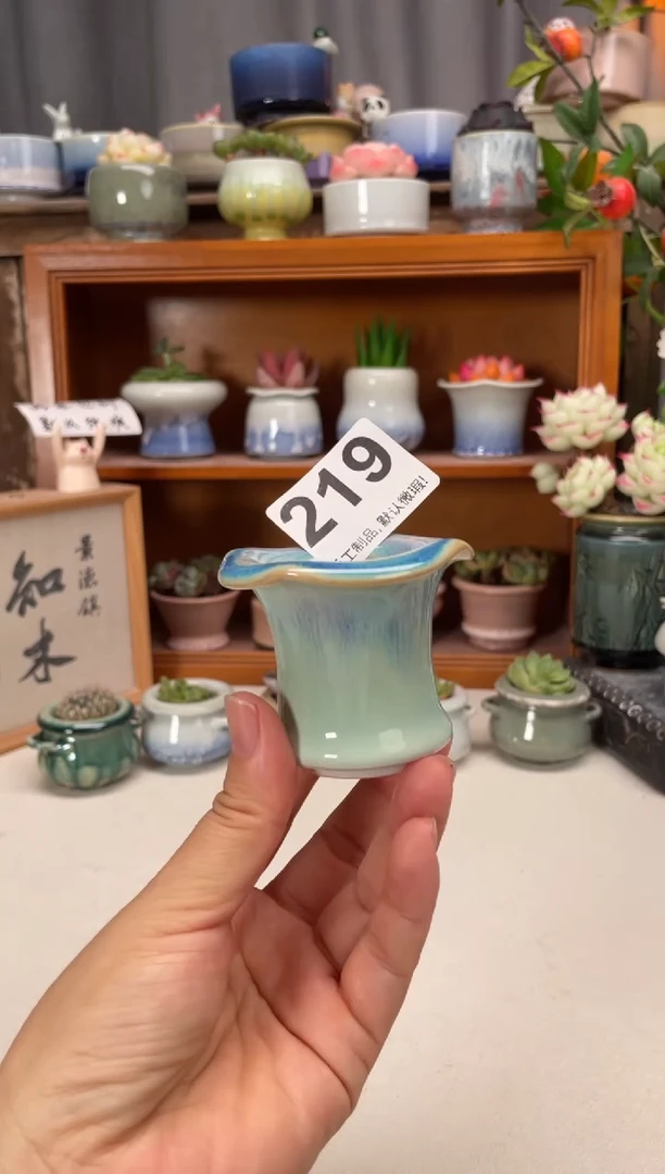 瓷片219知木小芳花盆