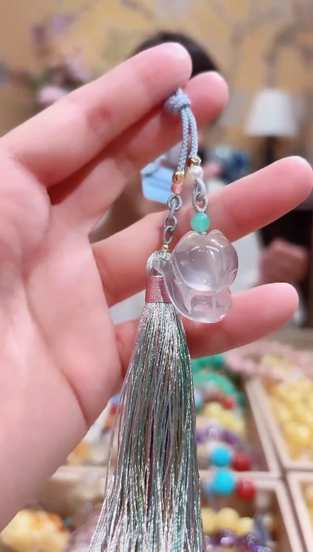 颈饰未镶嵌水晶星光粉水晶设计款